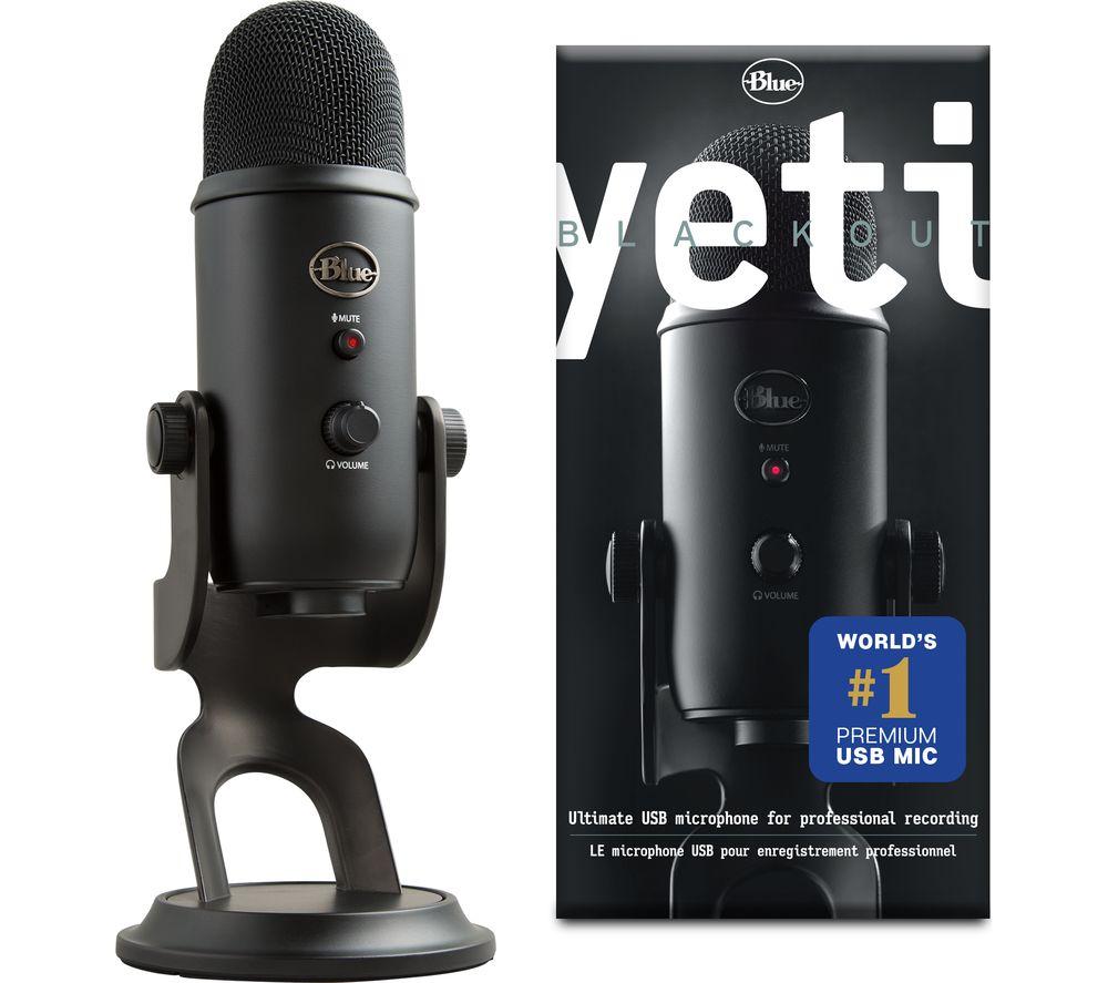 ロジクール Yeti Blackout Edition Buy YETI USB Streaming Microphone - Blackout | Currys