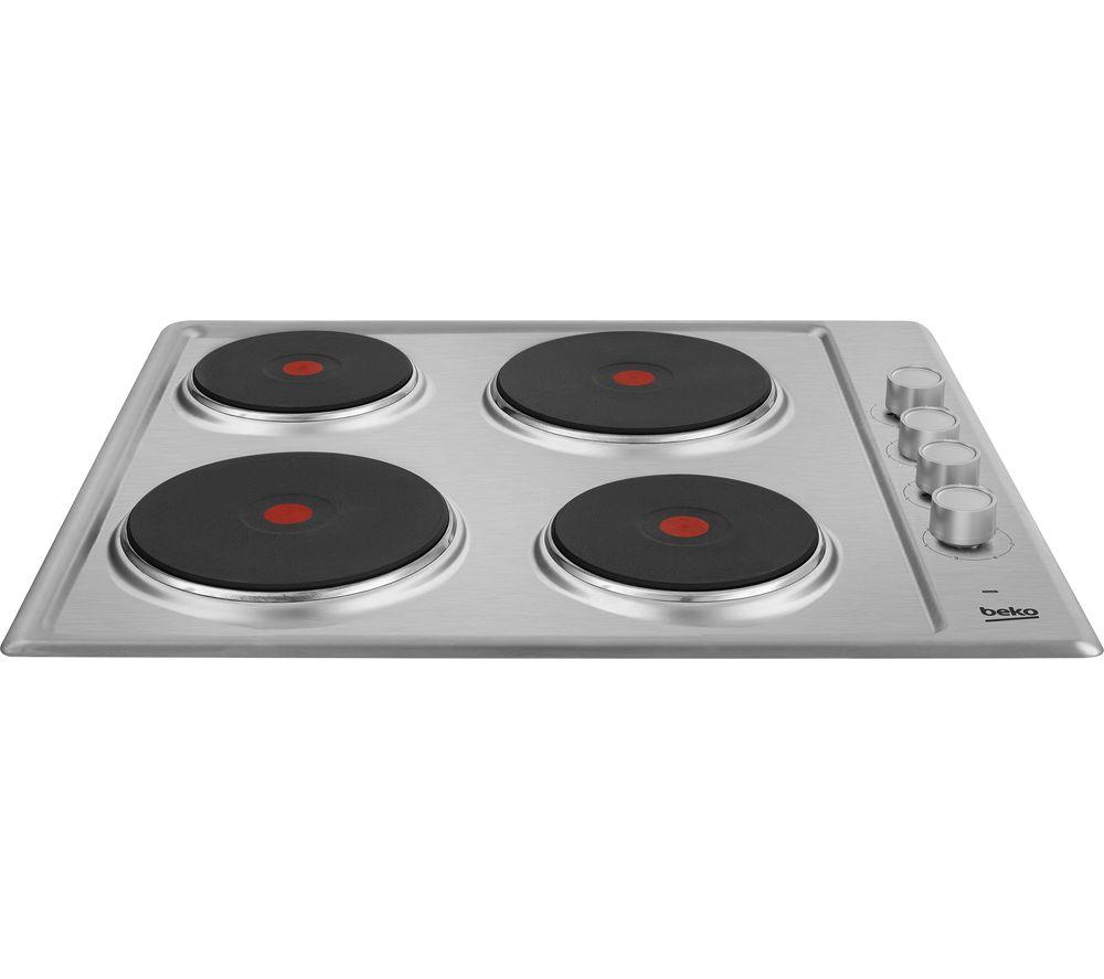Buy BEKO HIZE64101X Electric Solid Plate Hob Stainless Steel Currys