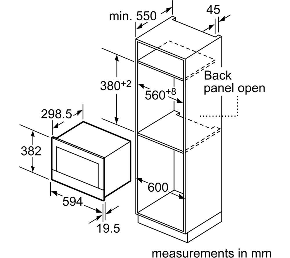 Buy BOSCH Serie 8 BEL634GS1B Builtin Microwave with Grill Stainless