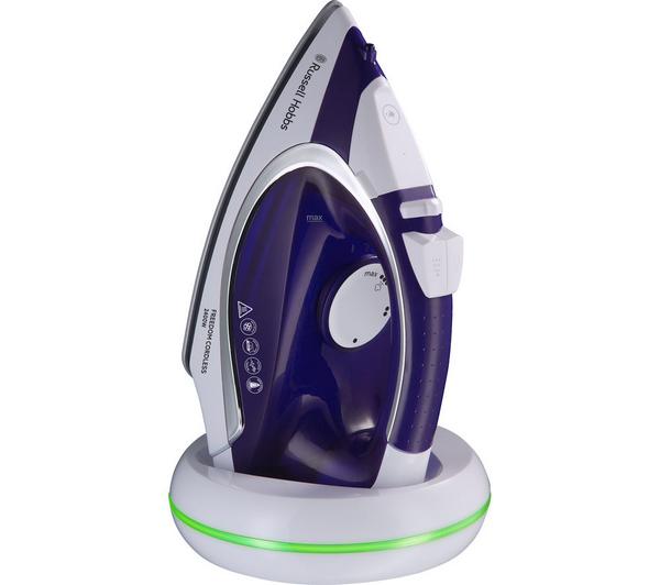 RUSSELL HOBBS Freedom 23300 Cordless Steam Iron - Purple & White image number 0
