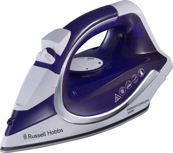 RUSSELL HOBBS Freedom 23300 Cordless Steam Iron - Purple & White image number 3