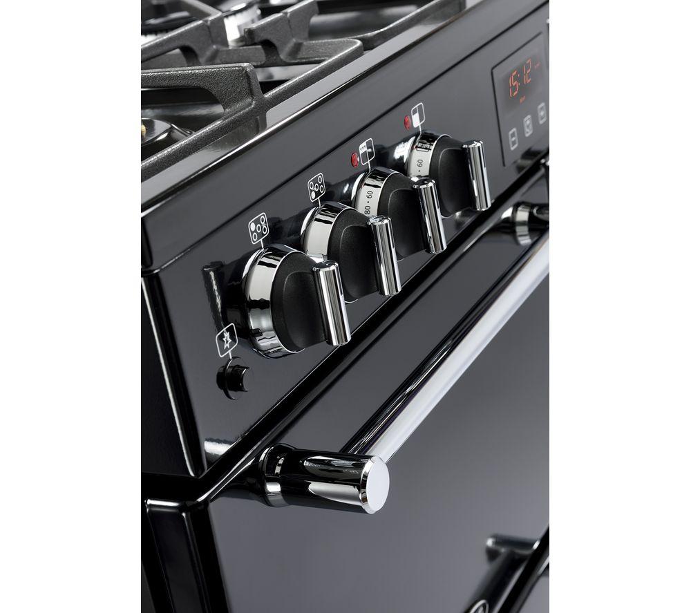 Buy BELLING Kensington 90DFT 90 cm Dual Fuel Range Cooker Black Currys