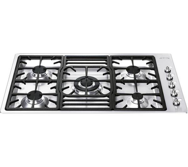 SMEG Classic PGF95-4 Gas Hob - Stainless Steel image number 0