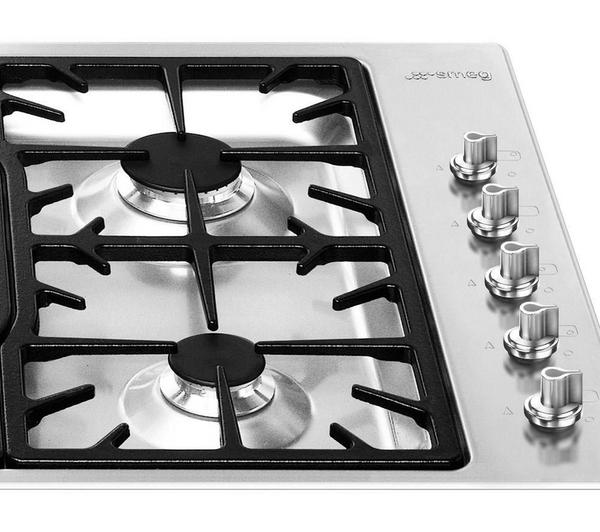 SMEG Classic PGF95-4 Gas Hob - Stainless Steel image number 1