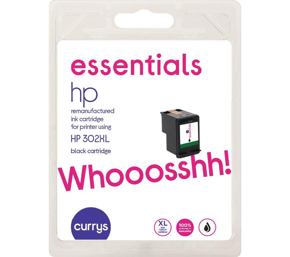 ESSENTIALS 302 XL Black HP Ink Cartridge, Black