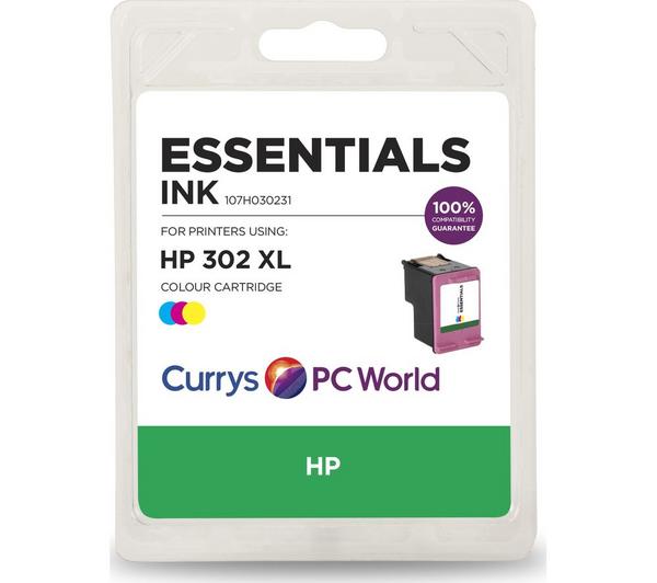 ESSENTIALS 302 XL Tri-Colour HP Ink Cartridge image number 0