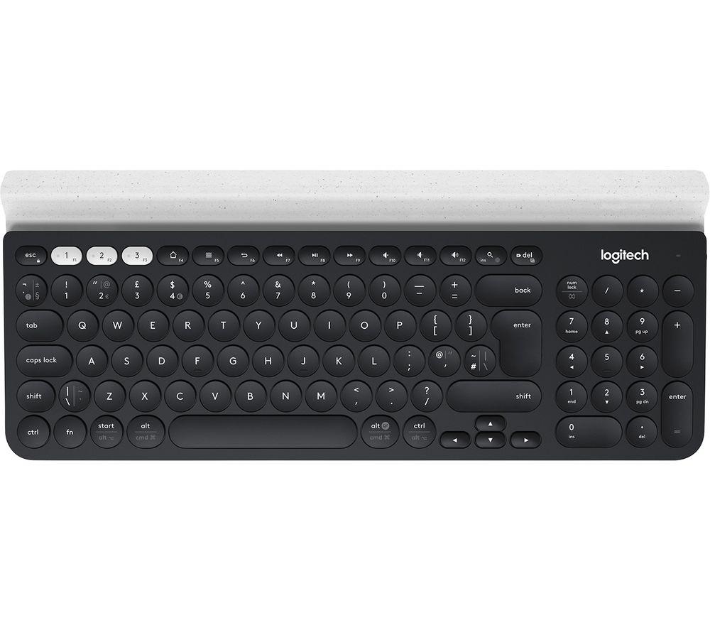 Image of Logitech K780 Multi-Device - keyboard - UK - white