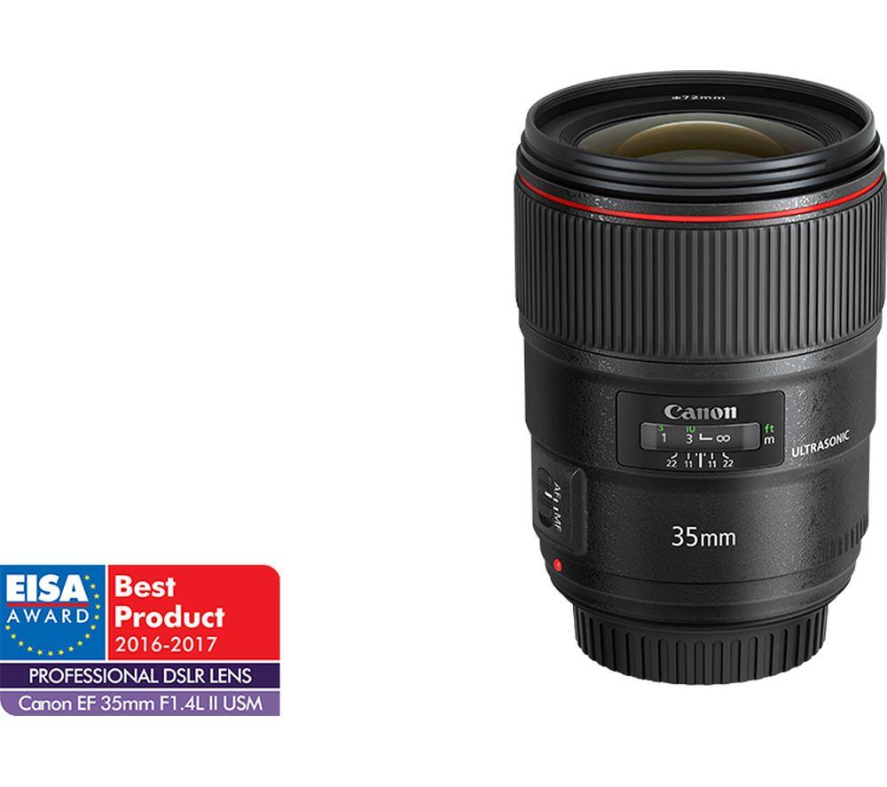 Buy CANON EF 35 mm F/1.4L II USM Standard Prime Lens | Currys