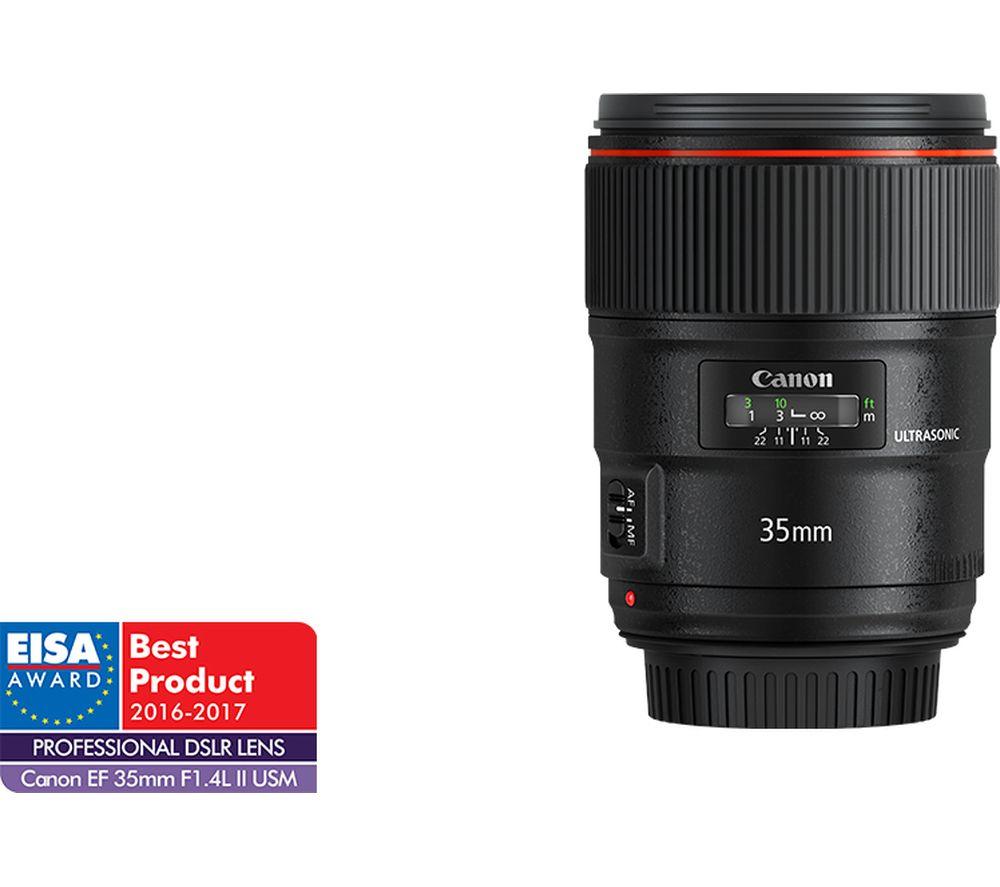 Buy CANON EF 35 mm F/1.4L II USM Standard Prime Lens | Currys