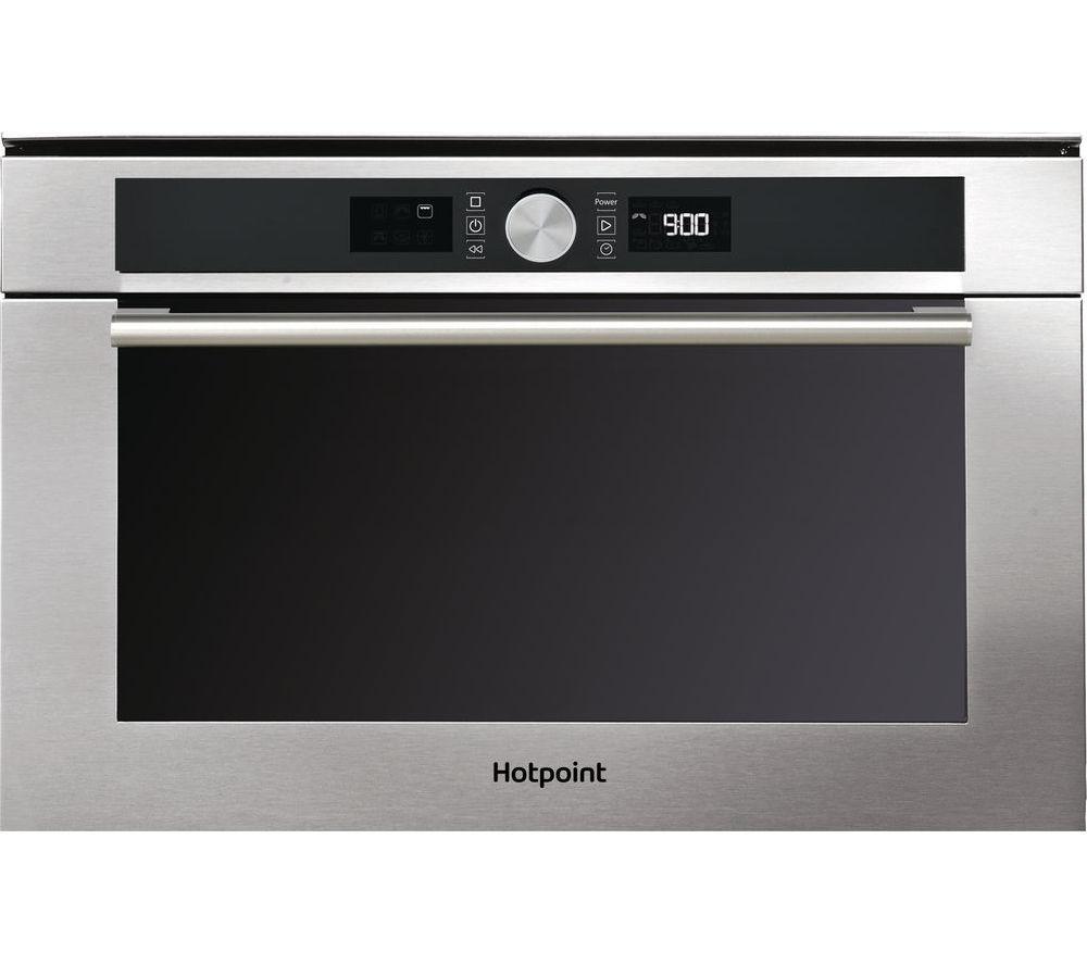 HOTPOINT Dynamic Crisp Class 4 MD 454 IX H Built-In Microwave with Grill - Stainless Steel, Stainless Steel