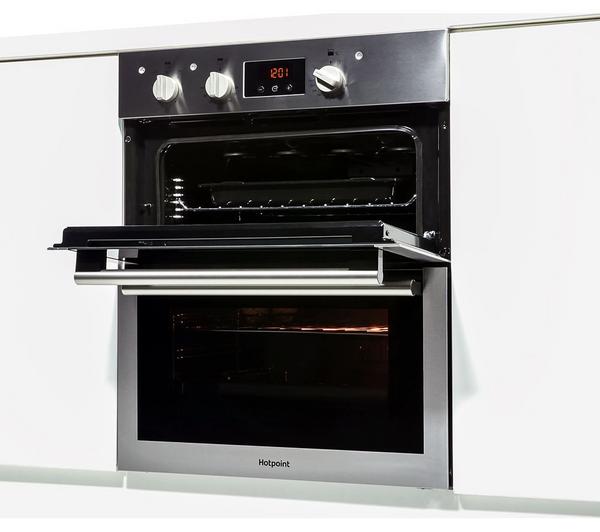 HOTPOINT Class 4 DU4 541 IX Electric Built-under Double Oven - Black & Stainless Steel image number 7