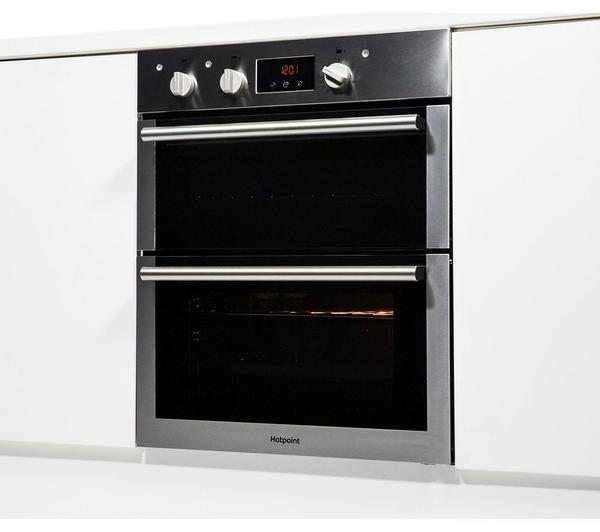 HOTPOINT Class 4 DU4 541 IX Electric Built-under Double Oven - Black & Stainless Steel image number 8