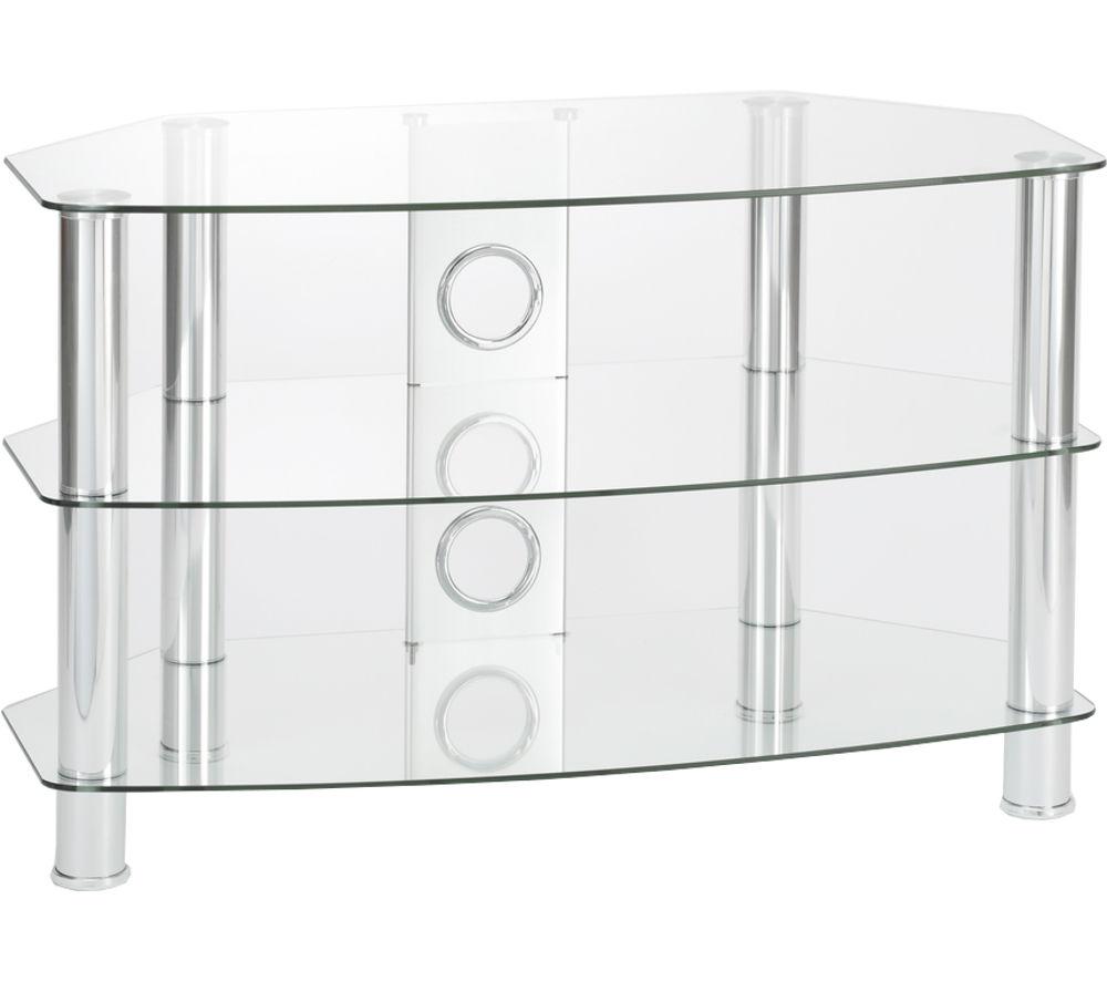 Ttap Vantage 1050 mm TV Stand for up to 50" TVs - Chrome, Silver/Grey