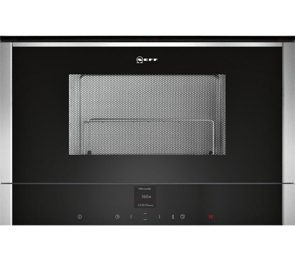 NEFF N70 C17GR00N0B Built-in Microwave with Grill - Stainless Steel, Stainless Steel