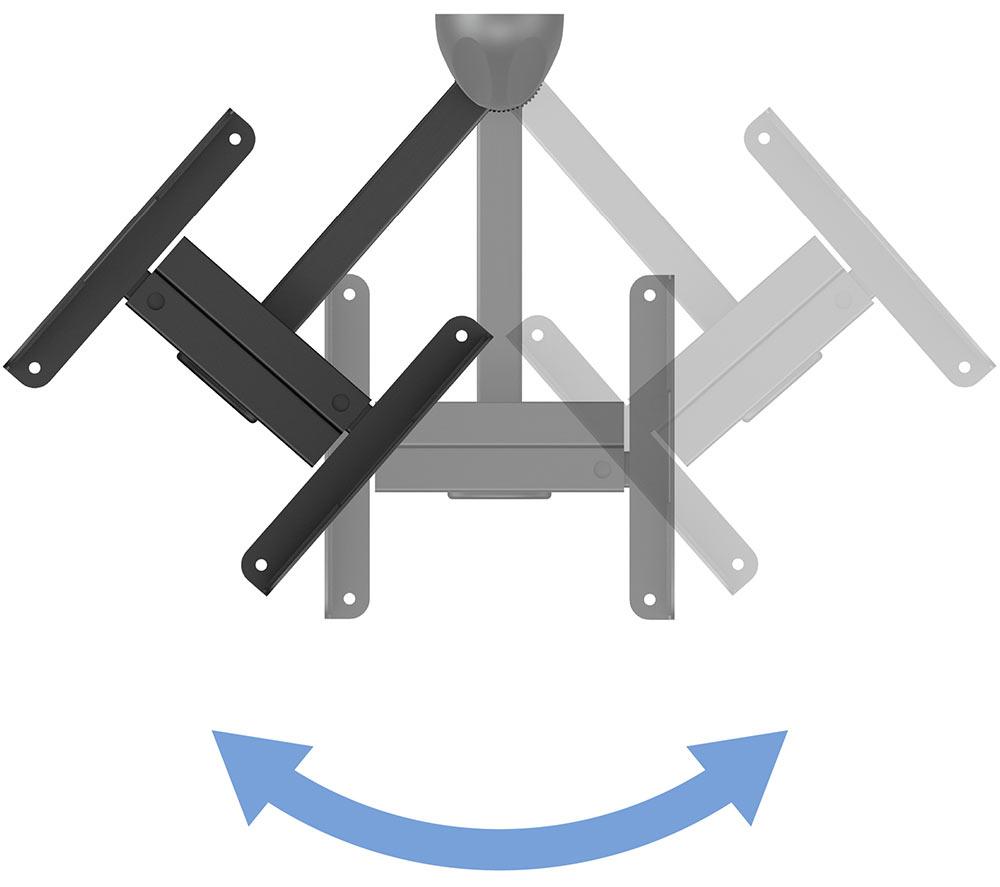 AVF EAK70B Wall Mount Tilt & Swivel Speaker Brackets image number 5 of 5