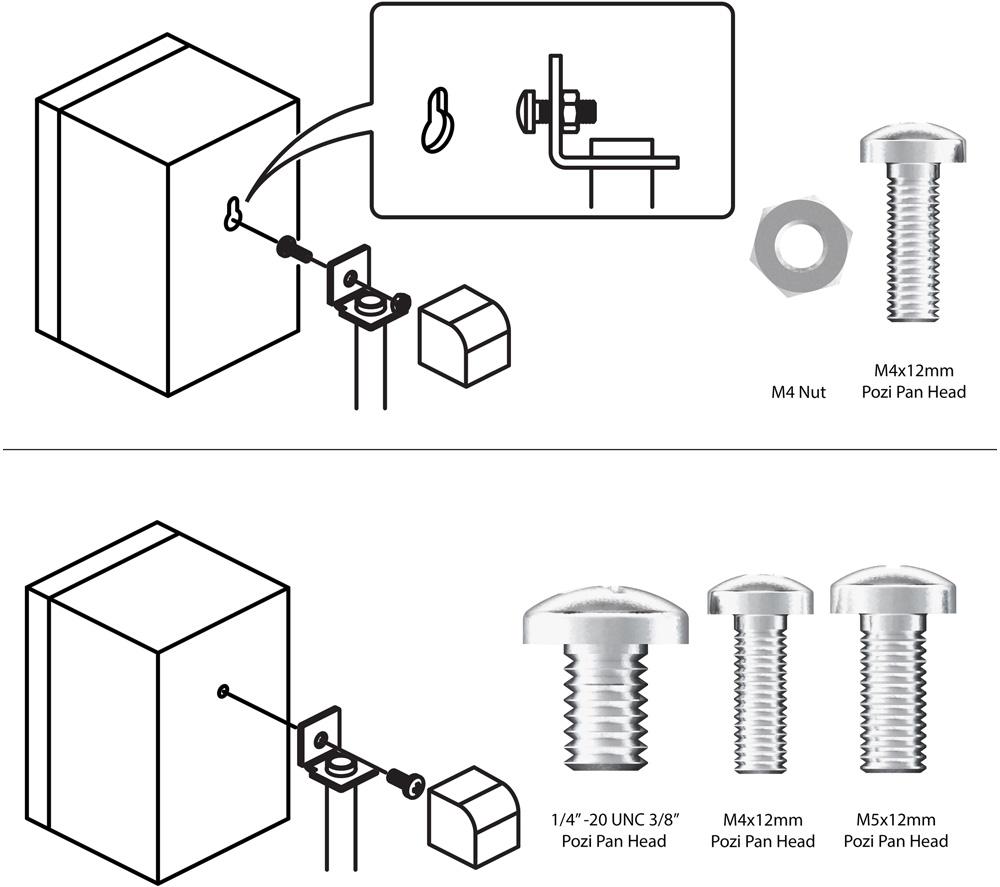 AVF EAK80B Floorstand Tilt & Swivel Speaker Brackets image number 9 of 9