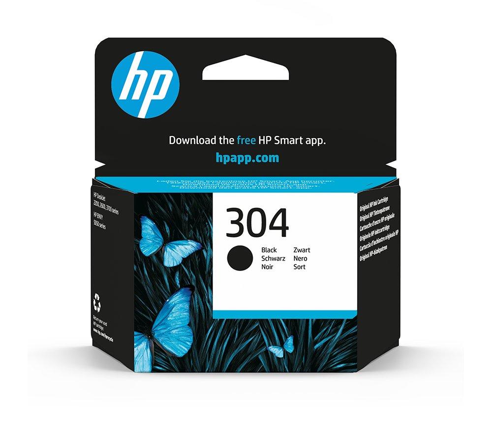 Hp 304 Original Black Ink Cartridge, Black