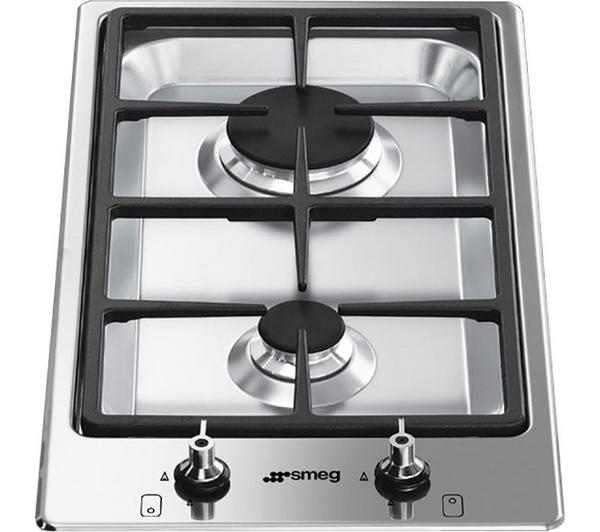 SMEG Classic PGF32G Domino Gas Hob - Stainless Steel image number 0