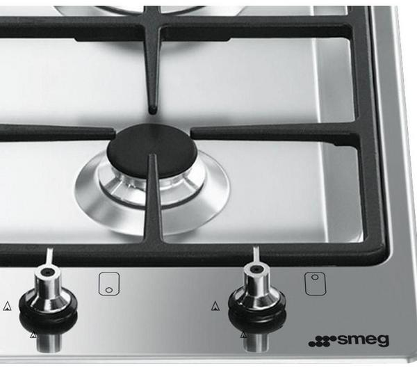 SMEG Classic PGF32G Domino Gas Hob - Stainless Steel image number 1