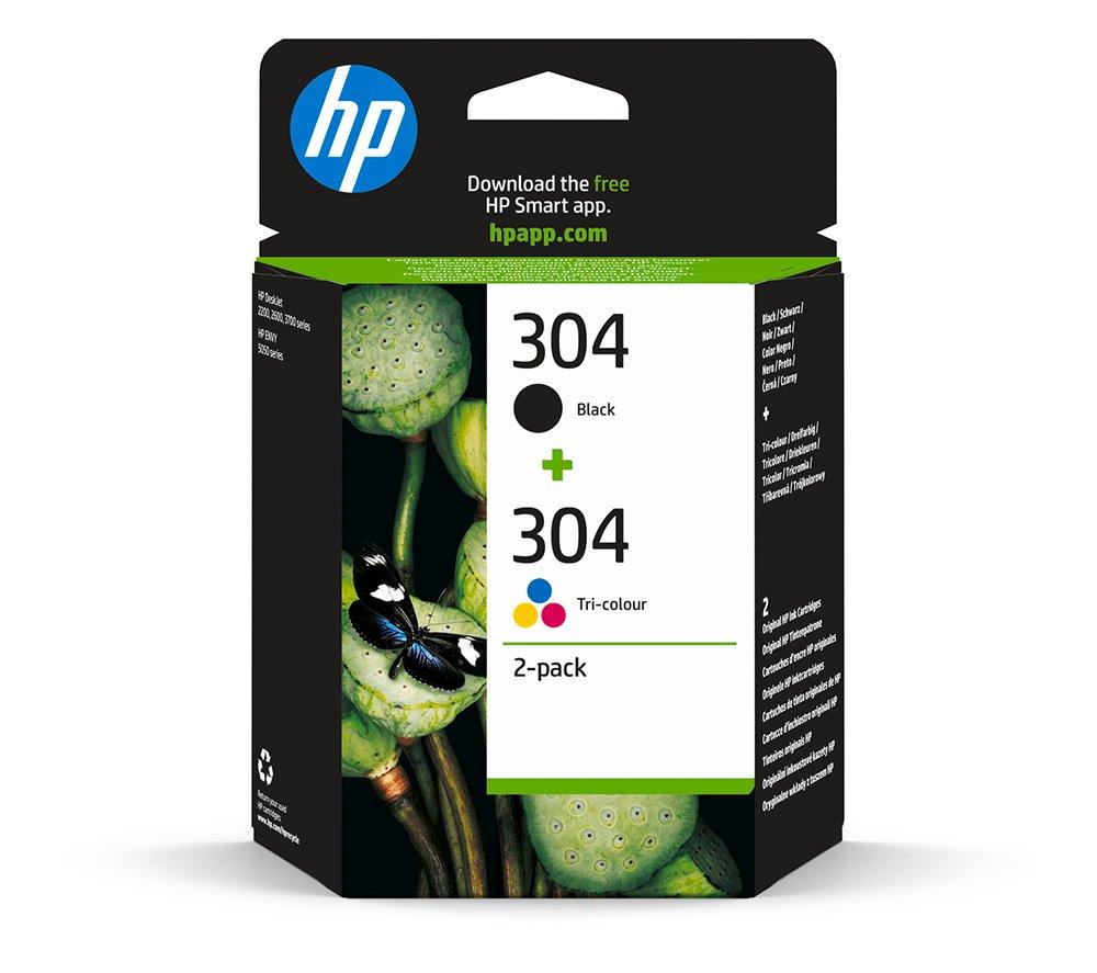 Click to view product details and reviews for Hp Combo 304 Tri Colour Black Ink Cartridges Twin Pack Black Tri Colour.