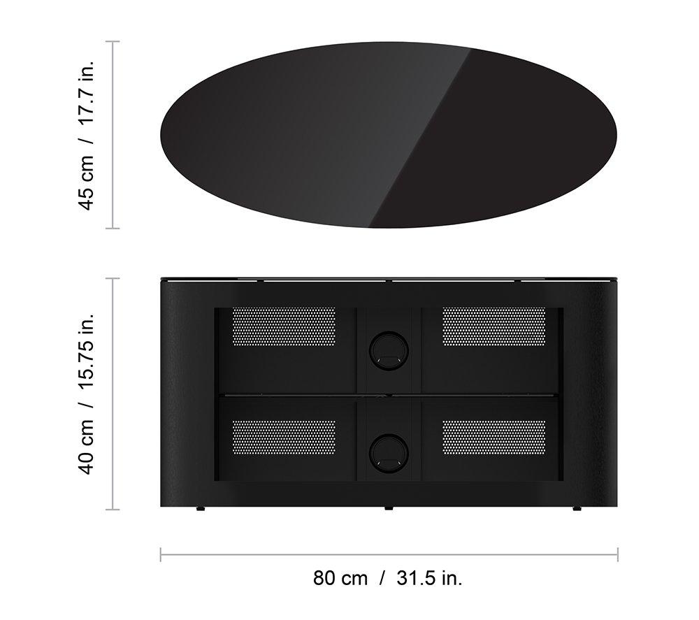 AVF Buckingham 800 mm TV Stand for up to 40" TVs - Black image number 7 of 8