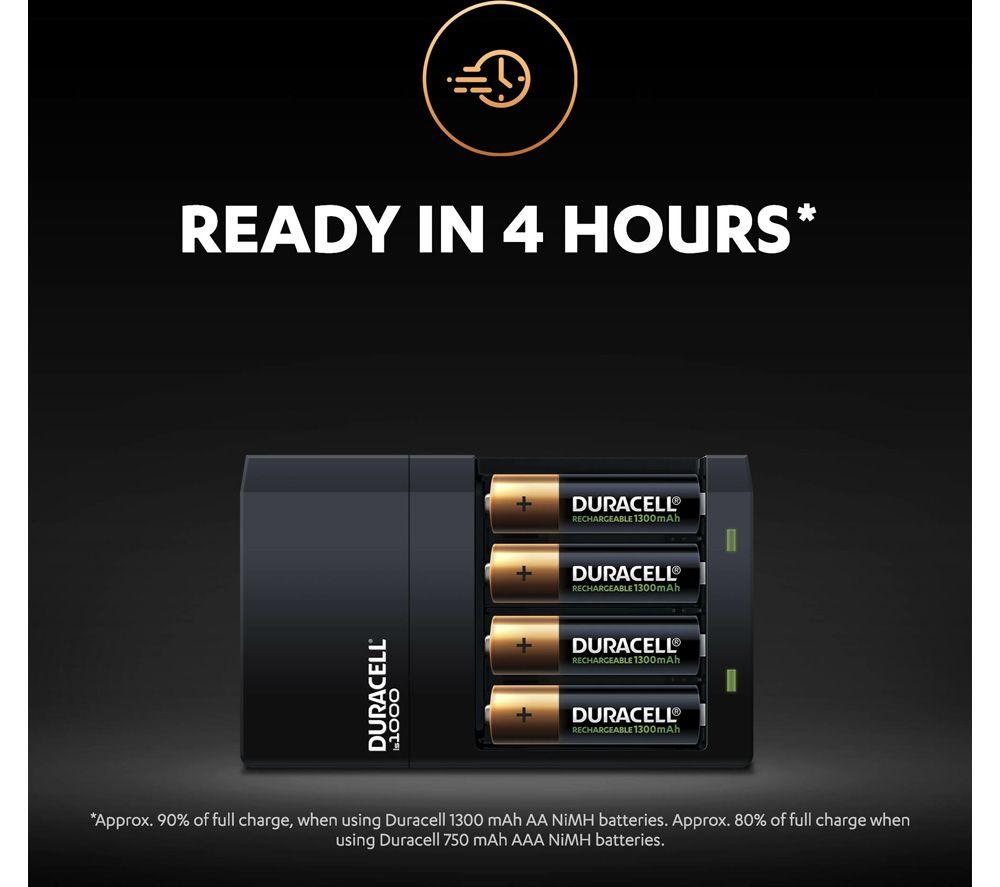DURACELL CEF14 4-Battery Charger with Batteries image number 3 of 5