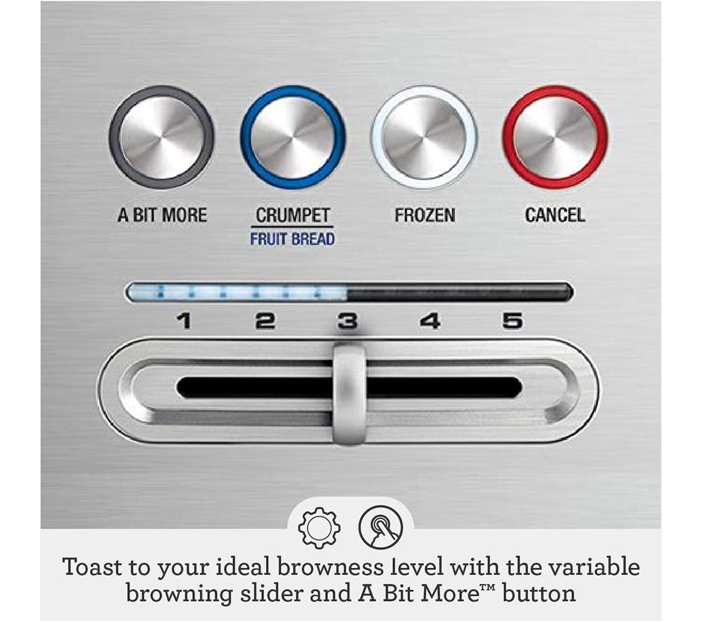 Buy SAGE A Bit More 2Slice Toaster Silver Currys