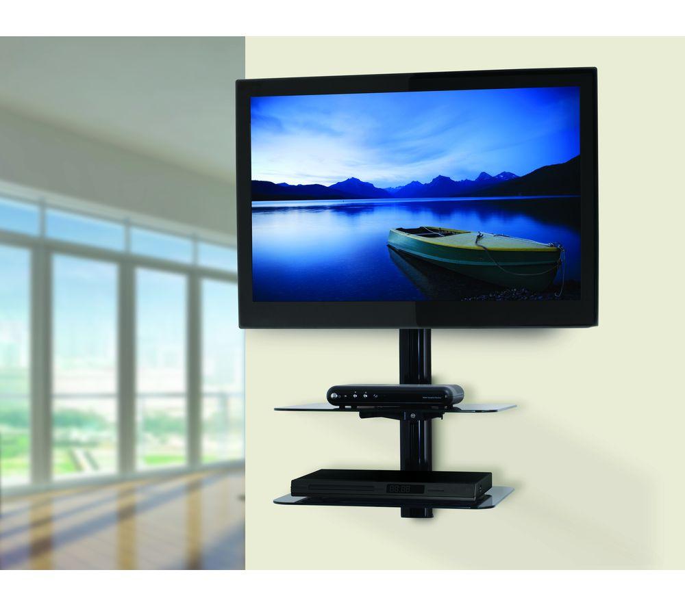 AVF ESL422B 430 mm TV Bracket with AV Shelving for up to 47" TVs - Black image number 3 of 9
