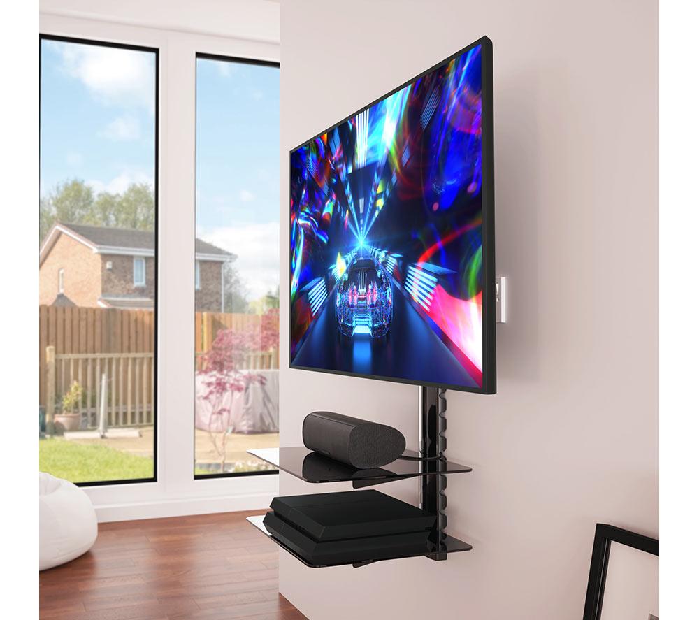 AVF ESL422B 430 mm TV Bracket with AV Shelving for up to 47" TVs - Black image number 7 of 9