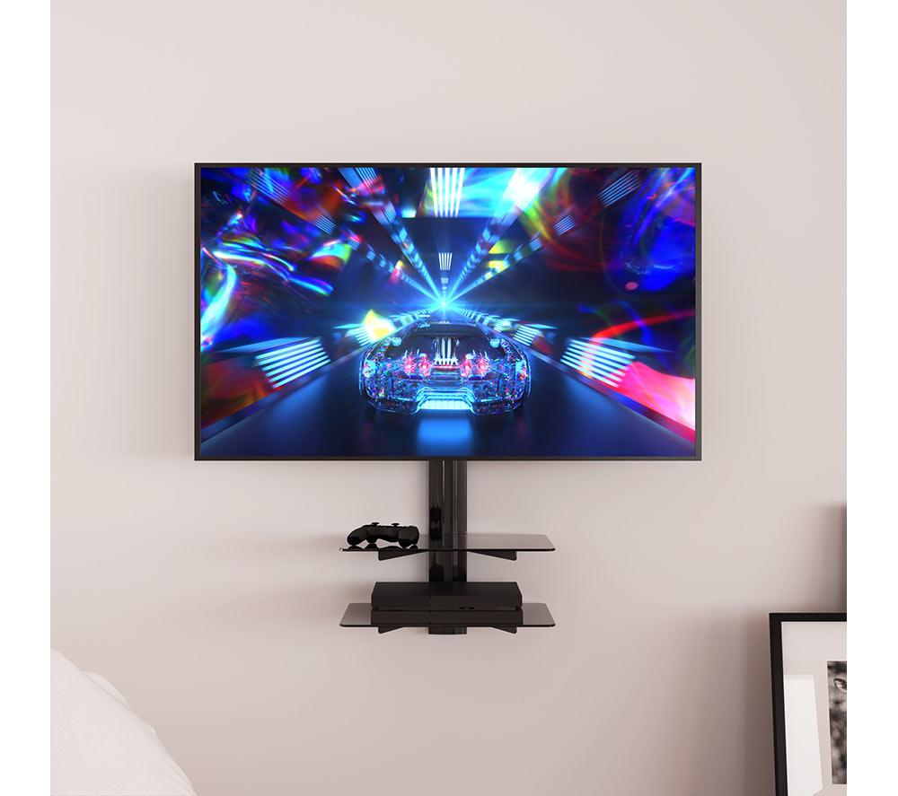 AVF ESL422B 430 mm TV Bracket with AV Shelving for up to 47" TVs - Black image number 9 of 9