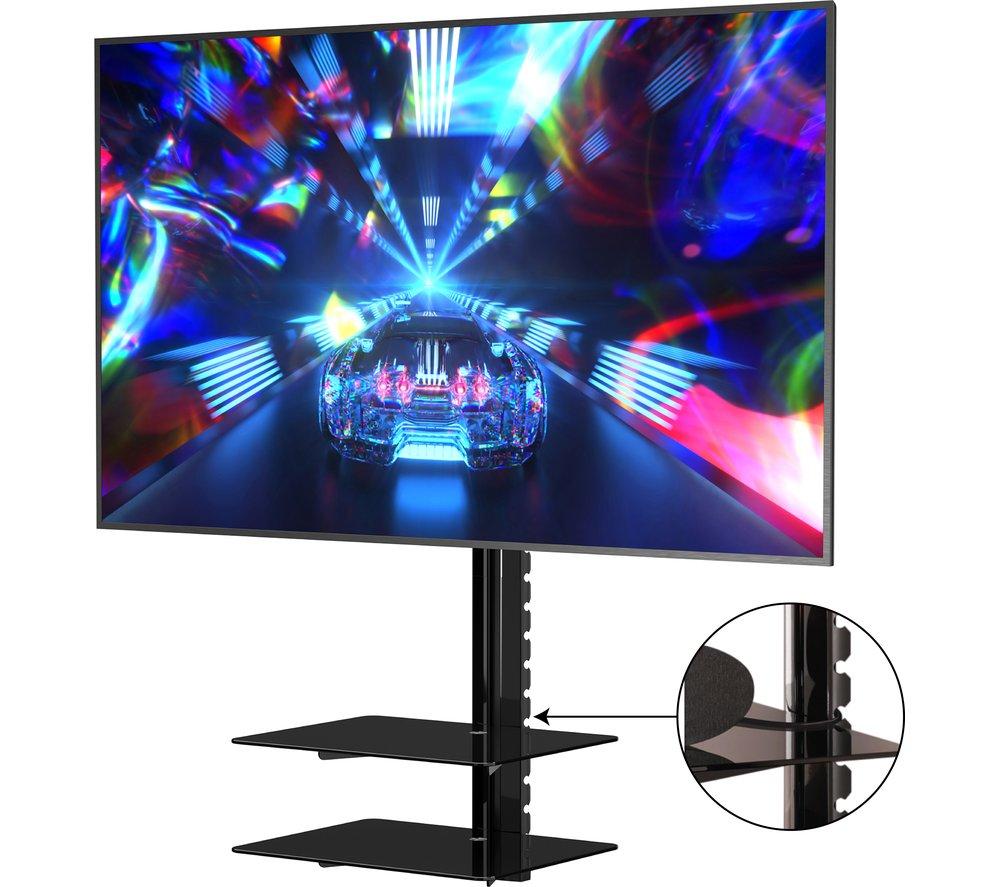 AVF ESL822B 480 mm TV Bracket with AV Shelving for up to 60" TVs - Black image number 2 of 6