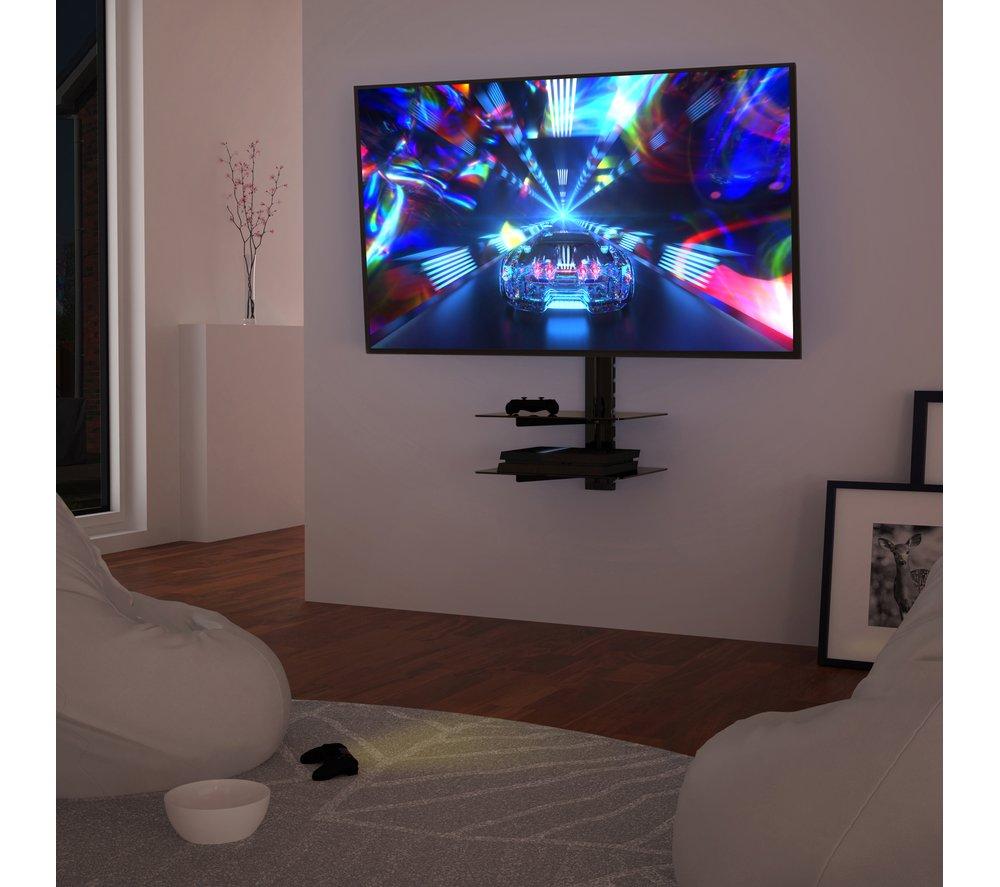 AVF ESL822B 480 mm TV Bracket with AV Shelving for up to 60" TVs - Black image number 6 of 6
