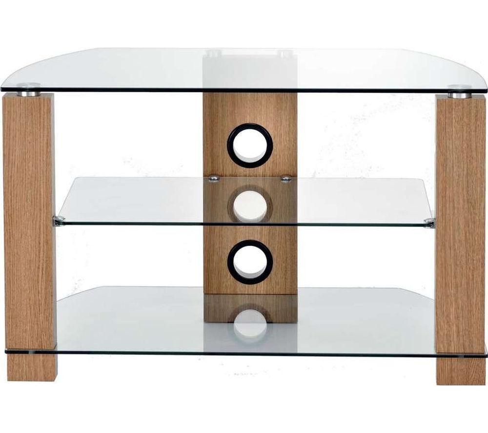 Image of TTAP Vision 800 TV Stand - Light Oak, Brown