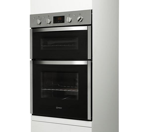 INDESIT Aria DDD5340CIX Electric Double Oven - Stainless Steel image number 7