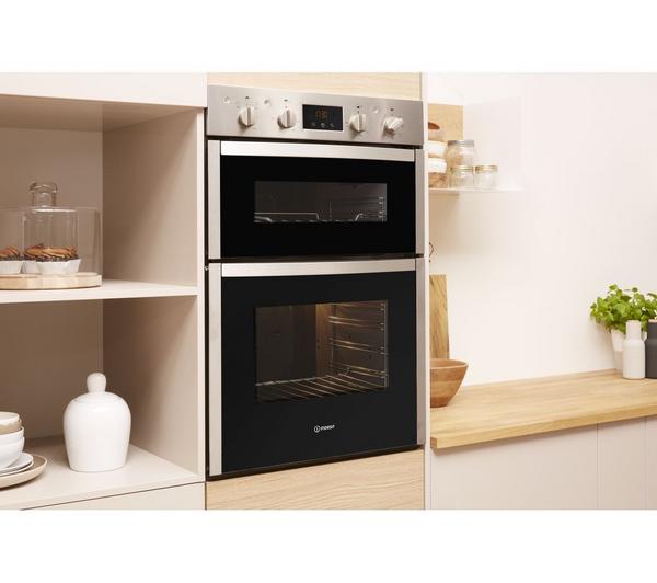 INDESIT Aria DDD5340CIX Electric Double Oven - Stainless Steel image number 8