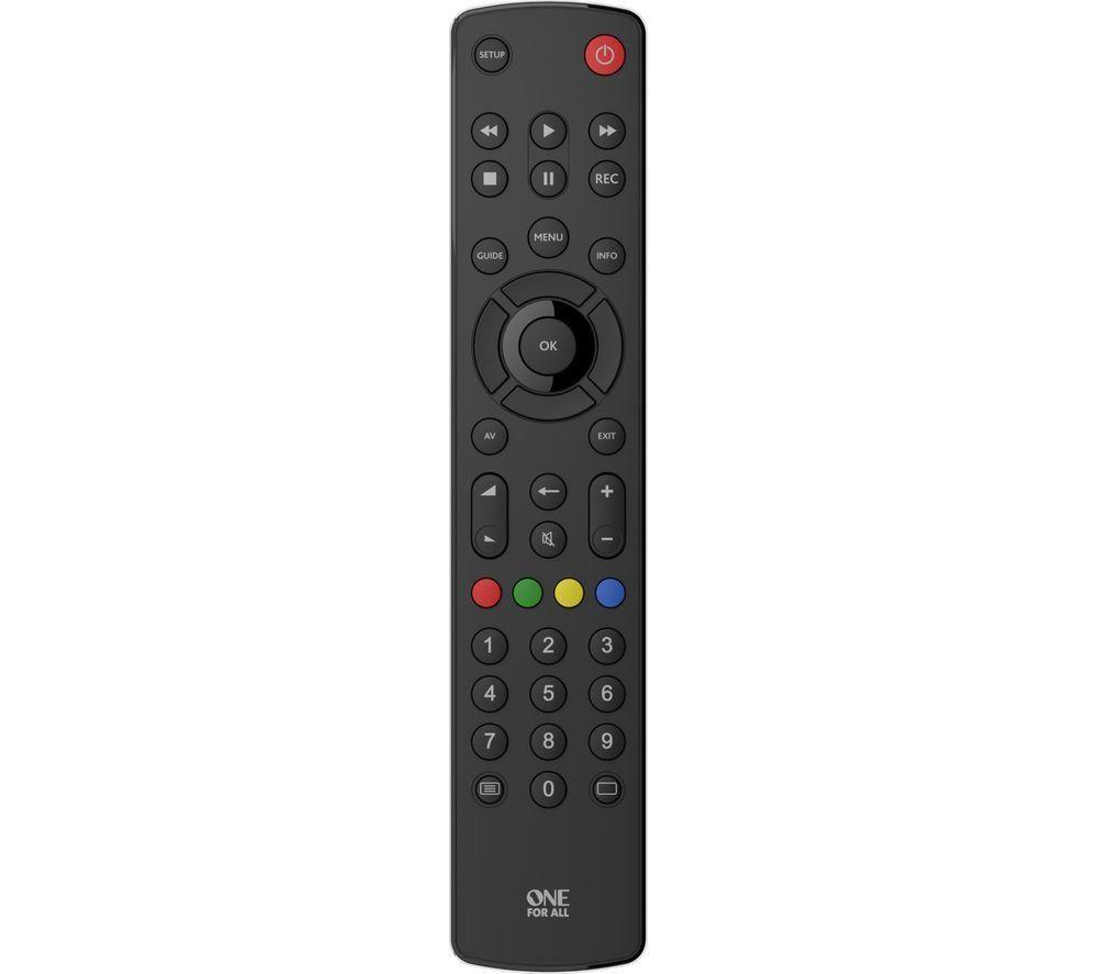 ONE FOR ALL Contour URC1210 Universal Remote Control, Black