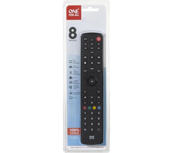 ONE FOR ALL Contour 8 URC1280 Universal Remote Control image number 1