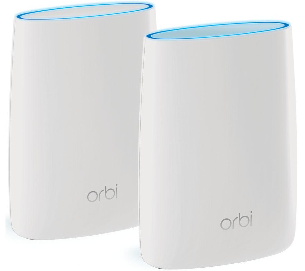 NETGEAR Orbi RBK50 Whole Home WiFi System - Twin Pack, White