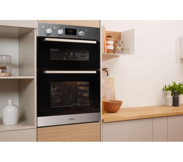 INDESIT Aria IDD 6340 IX Electric Double Oven - Stainless Steel image number 2
