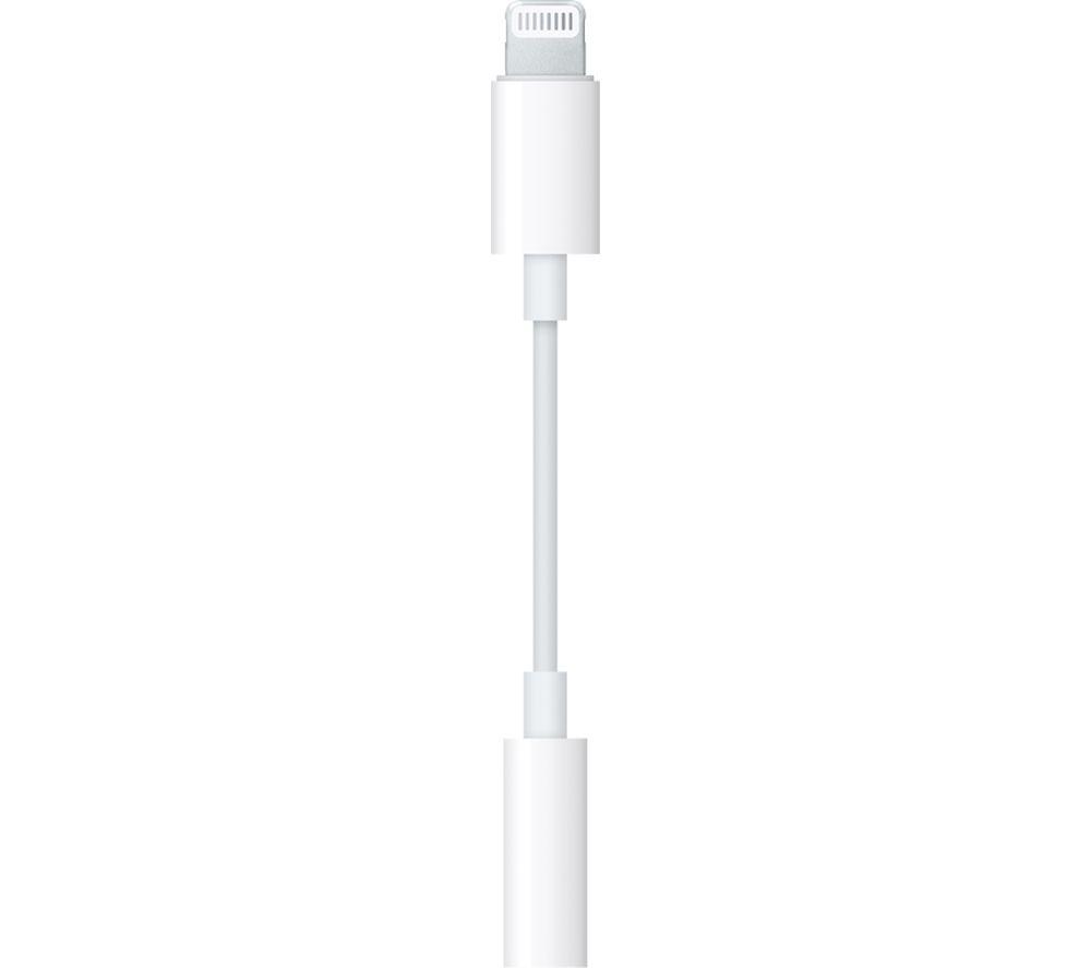 Image of APPLE iPhone 7 Lightning to 3.5 mm Headphone Jack Adapter, White