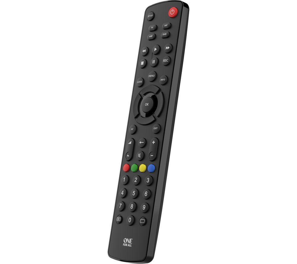 Buy ONE FOR ALL URC1240 Contour 4 Devices Universal Remote Control Currys