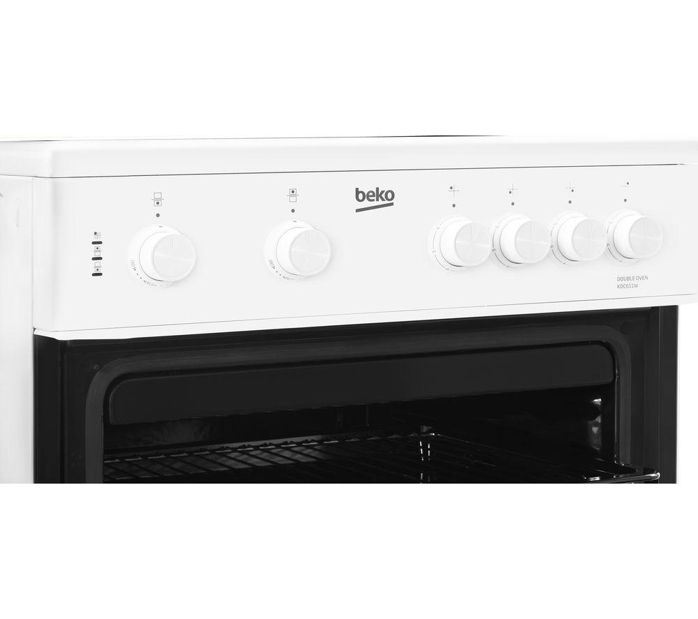 BEKO KDC611W 60 cm Electric Ceramic Cooker - White image number 2 of 7