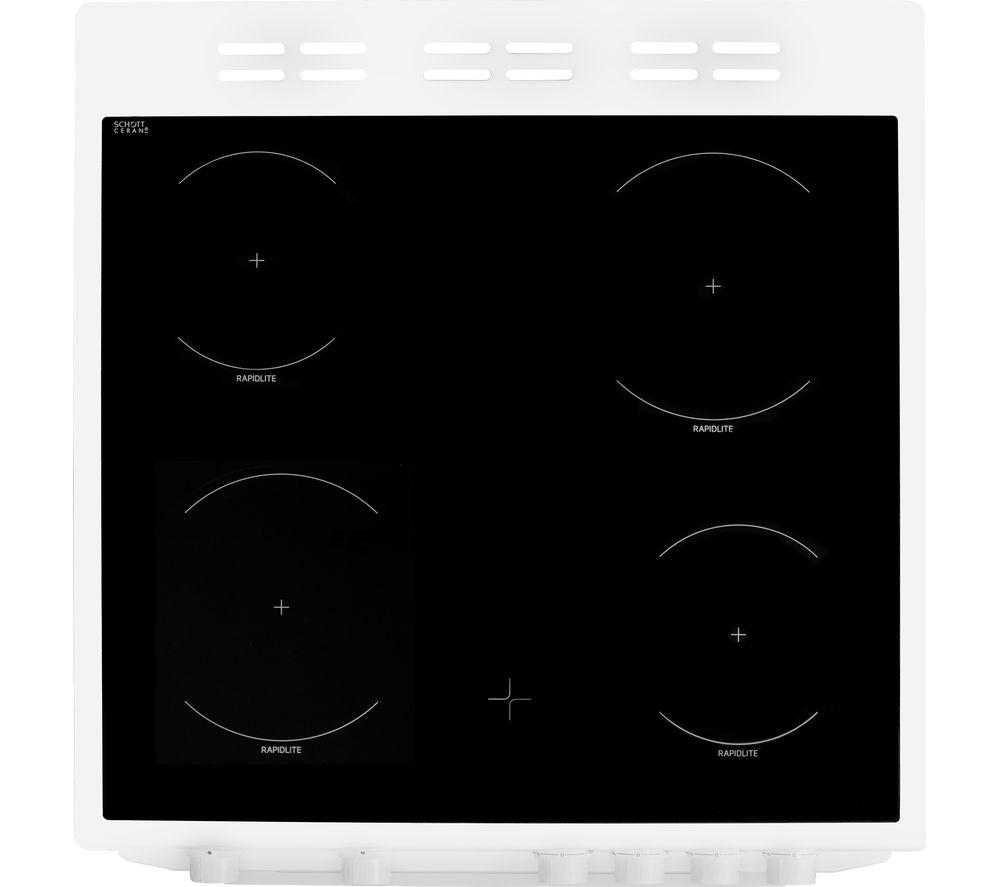 BEKO KDC611W 60 cm Electric Ceramic Cooker - White image number 4 of 7