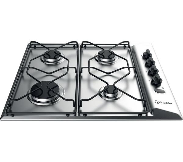 INDESIT Aria PAA 642 IX/I WE Gas Hob - Silver image number 0