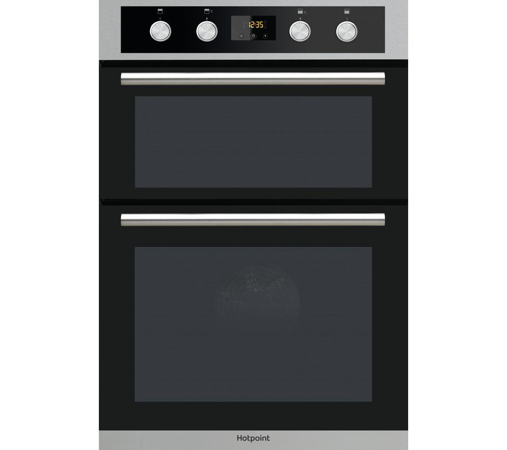 HOTPOINT Class 2 DD2 844 C IX Electric Double Oven - Stainless Steel & Black, Stainless Steel