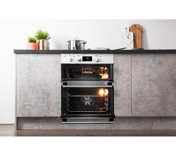 HOTPOINT Class 2 DU2 540 Electric Built-under Double Oven - White image number 5