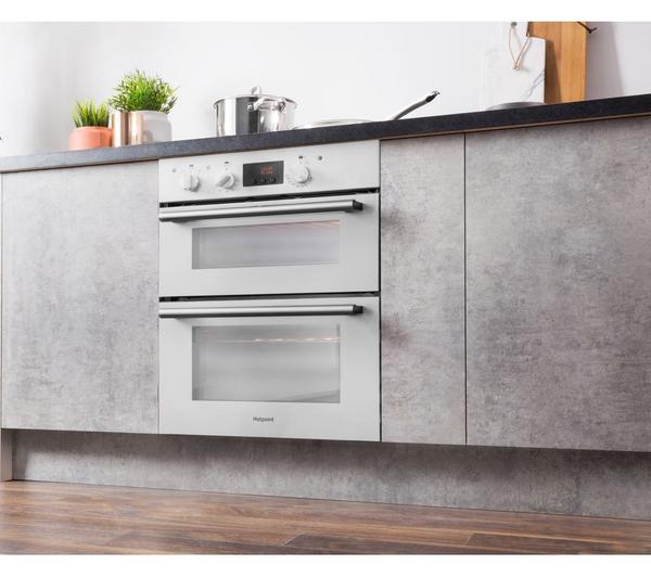 HOTPOINT Class 2 DU2 540 Electric Built-under Double Oven - White image number 7