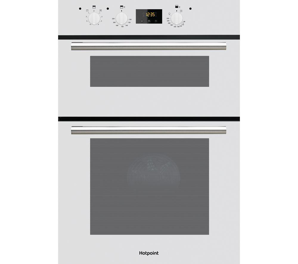 HOTPOINT Class 2 DD2 540 Electric Double Oven - White, White