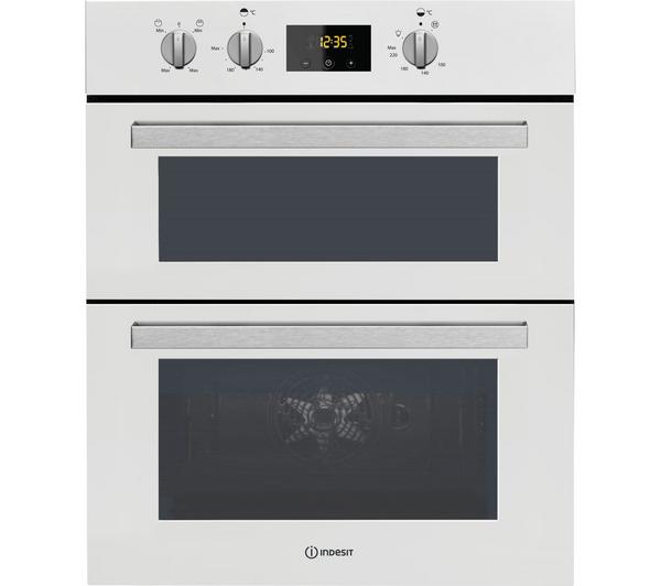 INDESIT IDU 6340 Electric Built-under Double Oven - White image number 0