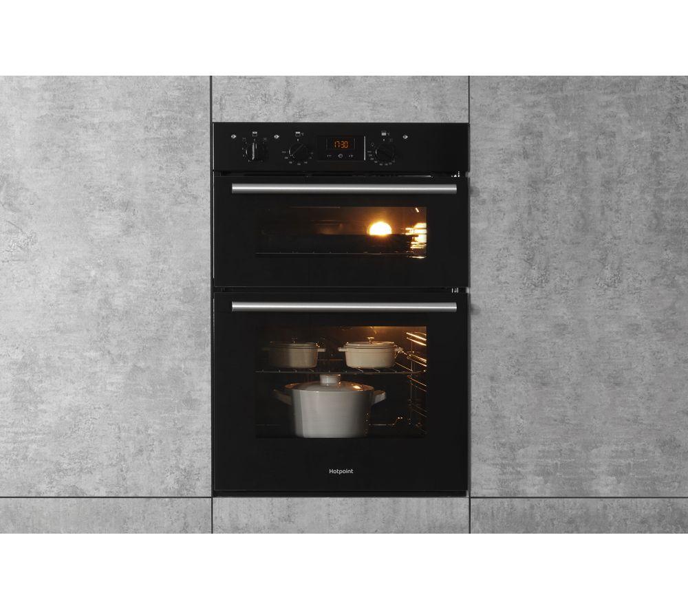 Hotpoint du2540bl deals double oven